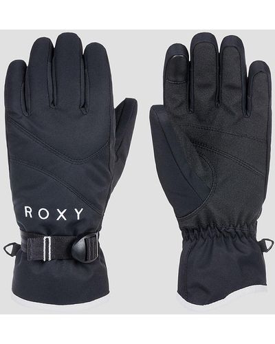 Roxy Jetty solid guantes negro - Azul