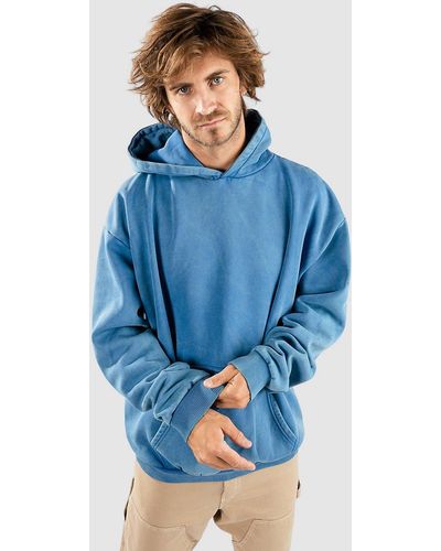 Urban Classics Stone washed hoodie - Blau