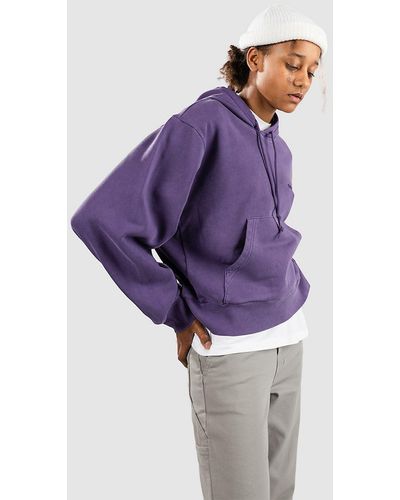 Carhartt Akron hoodie garment dyed - Lila