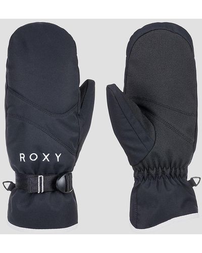 Roxy Jetty solid manoplas negro - Azul