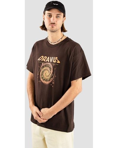 Dravus Earth salutation camiseta marrón - Negro