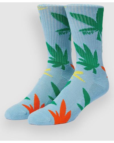 Huf Abstract plantlife calcetines azul - Verde