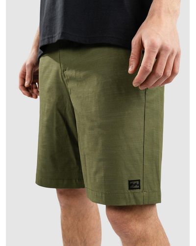 Billabong Crossfire solid pantalones cortos verde