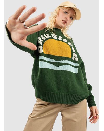 Quiksilver Uni sweater screen jersey de punto verde