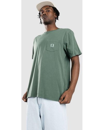 Element Basic pocket pigment camiseta estampado - Verde