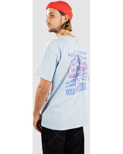 Odd Future Wavey text camiseta azul - Blanco