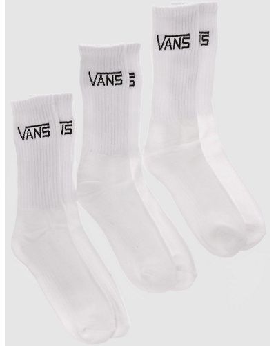 Vans Classic crew (6.5-9) calcetines blanco