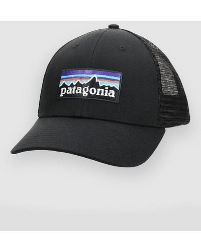 Patagonia P-6 logo lopro trucker sombrero negro