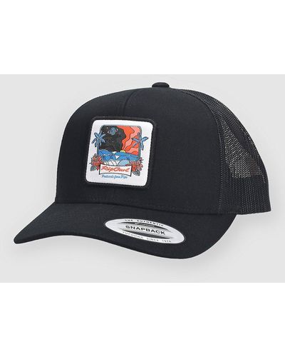 Rip Curl Custom curve trucker gorra negro - Azul