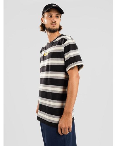 Empyre Burner stripe camiseta negro - Blanco