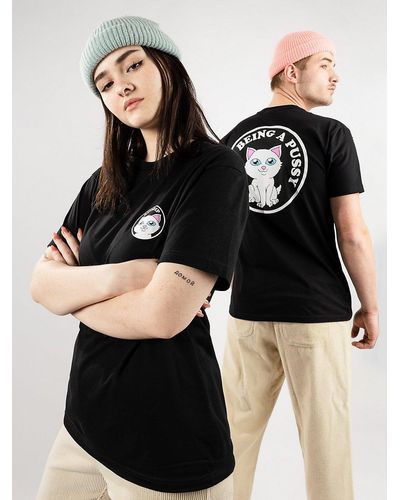 RIPNDIP Stop being a pussy camiseta negro