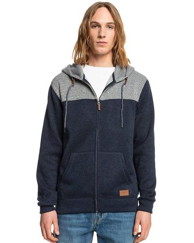 Quiksilver Keller block zip hoodie azul