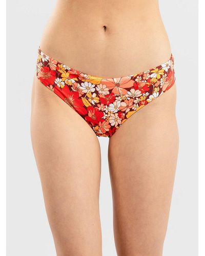 O'neill Sportswear Maoi retro bikini bottom estampado - Rojo