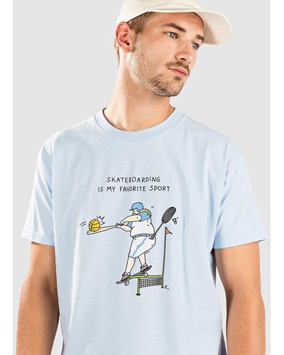BROTHER MERLE Favorite sport camiseta azul - Blanco