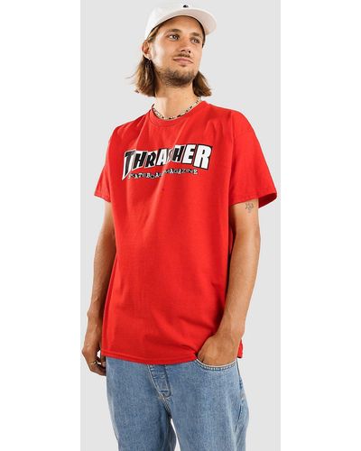 Thrasher X baker camiseta rojo