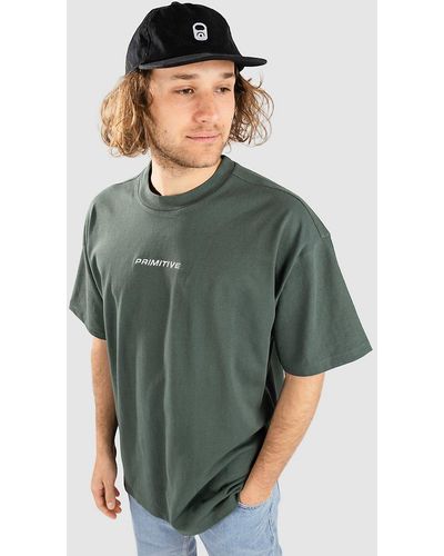 Primitive Skateboarding Euro slant hw camiseta verde