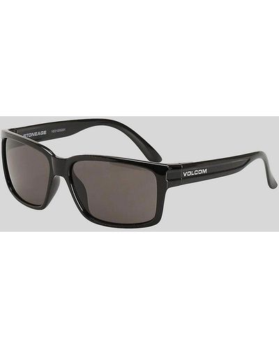 Volcom Stoneage gloss black gafas de sol negro - Marrón