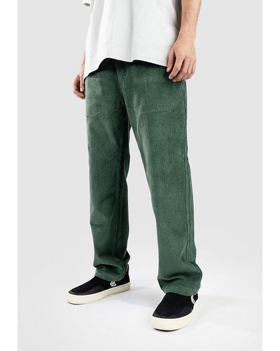 Blue Tomato Cord relaxed pantalones verde