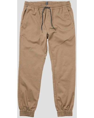Volcom Frickin slim jogger pantalones marrón - Neutro