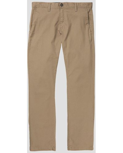 Volcom Frickin modern stretch pantalones marrón - Neutro