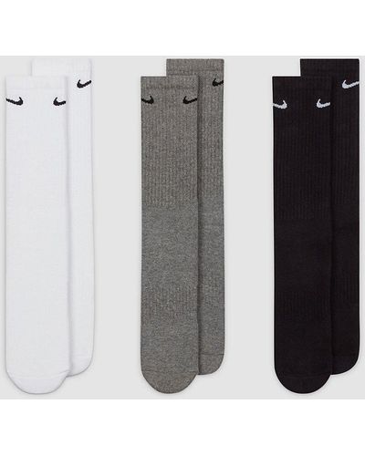 Nike Everyday cush crew 3p socks estampado - Gris