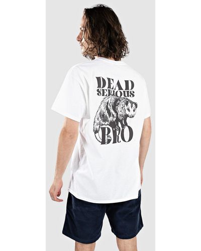 Dravus Dead serious camiseta blanco