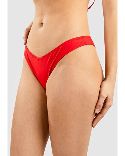 Volcom Simply solid v bikini bottom - Rot