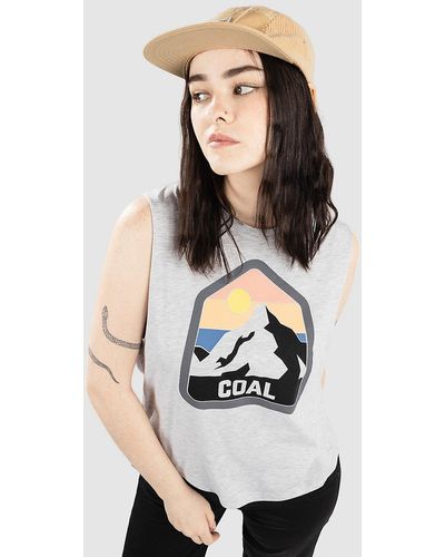 Coal Blackthorn camiseta de tirantes gris - Blanco
