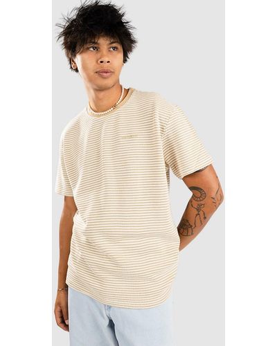 Anerkjendt Akkikki cotton stripe camiseta marrón - Neutro
