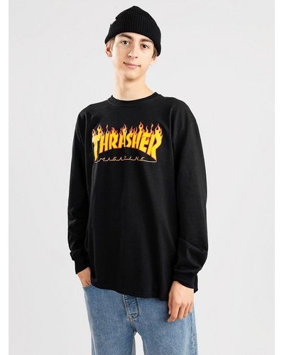 Thrasher Flame camiseta negro