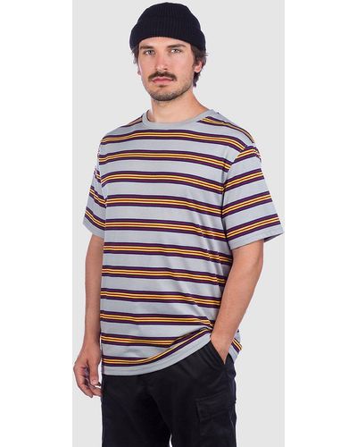 Zine Bonus stripe camiseta gris - Multicolor