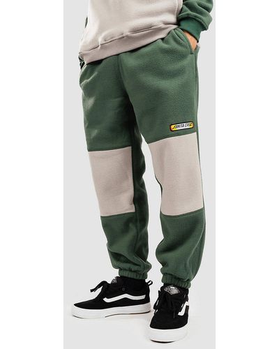 Santa Cruz Sundown ray strip polar pantalones de chándal verde