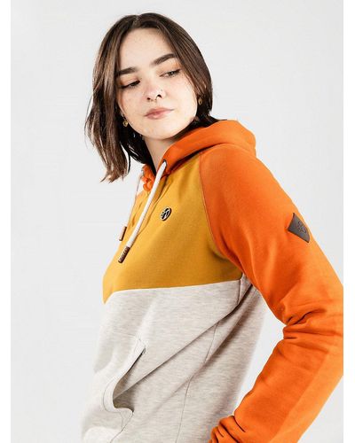 Kazane Gudrin hoodie gold flame - Orange