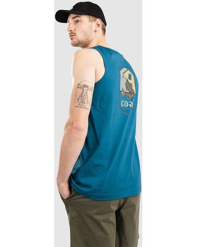 Coal Hooked camiseta de tirantes azul