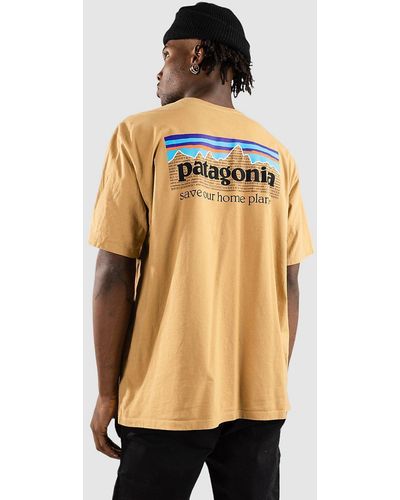 Patagonia P-6 mission organic camiseta marrón - Neutro