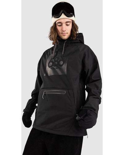 686 Waterproof shred hoodie negro