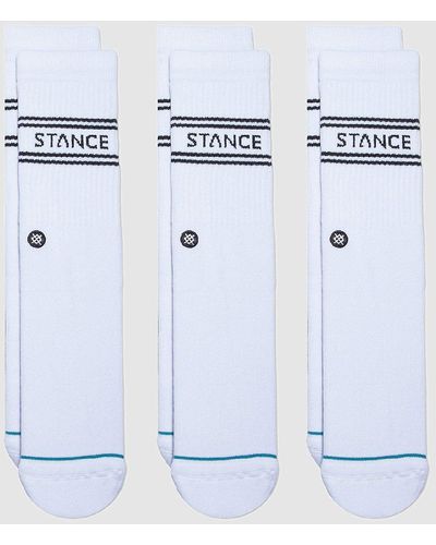 Stance Basic 3 pack crew socks - Weiß