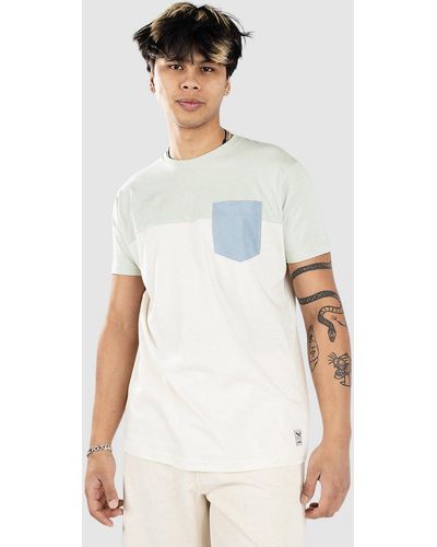 Iriedaily Block pocket camiseta - Blanco