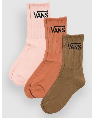 Vans Classic crew (6.5-10) 3pk calcetines estampado - Multicolor