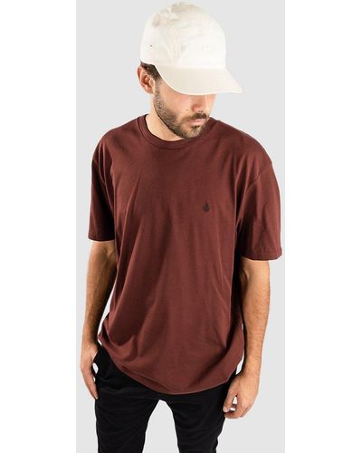 Volcom Stone blanks camiseta marrón - Rojo