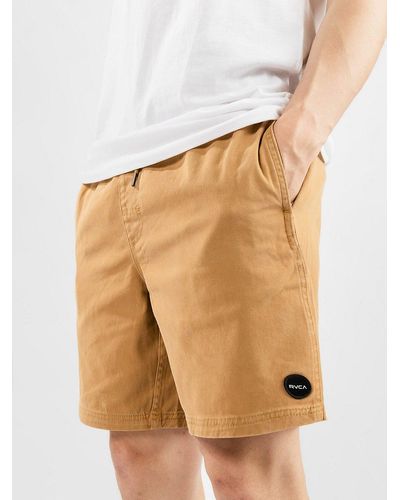 RVCA Escape elastic pantalones cortos marrón - Neutro