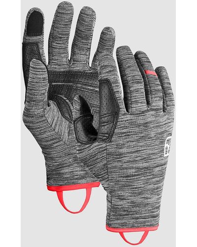 Ortovox Fleece light guantes negro - Gris