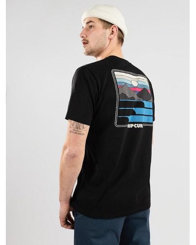 Rip Curl Surf revivial sunset camiseta negro