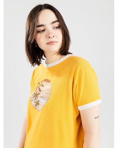 Roxy Bailing dream a camiseta amarillo