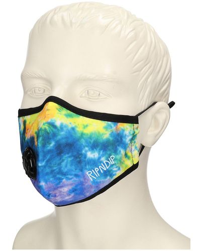 RIPNDIP Ventilator cloth mask tiedye - Azul