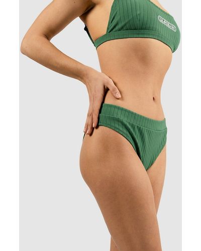 Quiksilver Uni rib bikini bottom estampado - Verde