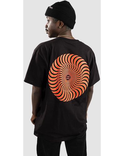 Spitfire Classic swirl overlay camiseta negro