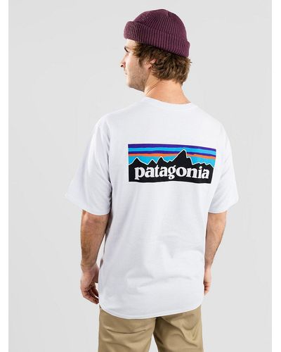 Patagonia P-6 logo responsibili t-shirt - Weiß