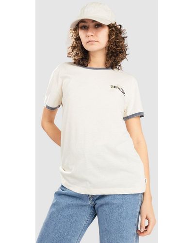 Rip Curl Ringer neon camiseta - Blanco