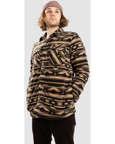 Volcom Bowered fleece longsleeve chaqueta negro - Multicolor